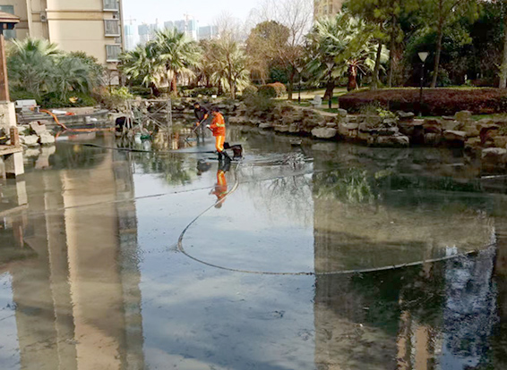 宣城景观池淤泥清理